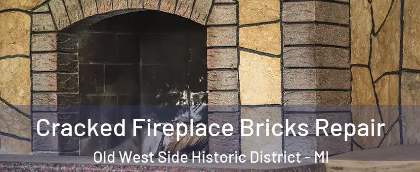 Cracked Fireplace Bricks Repair Old West Side Historic District - MI