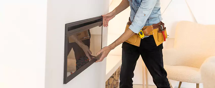 Metal Fireplace Installation in Old West Side Historic District, Michigan