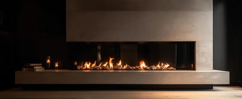 Gas Fireplace Ember Bed Design Services in Old West Side Historic District, Michigan