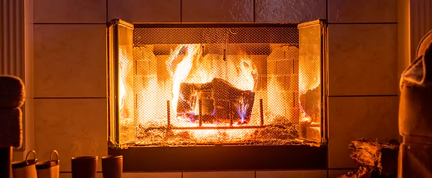 Mendota Hearth Landscape Fireplace Installation in Old West Side Historic District, Michigan