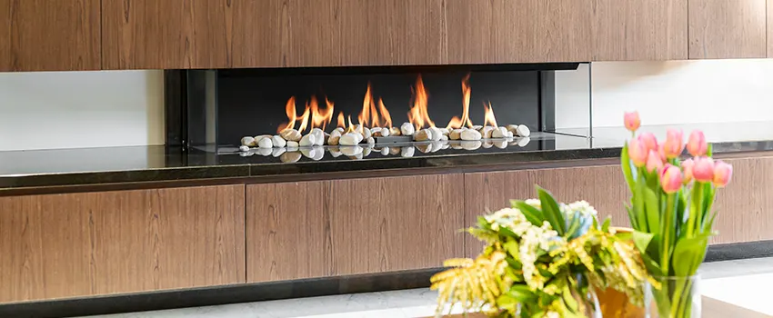 Double-height Fireplace Design Refurbishment in Old West Side Historic District, Michigan