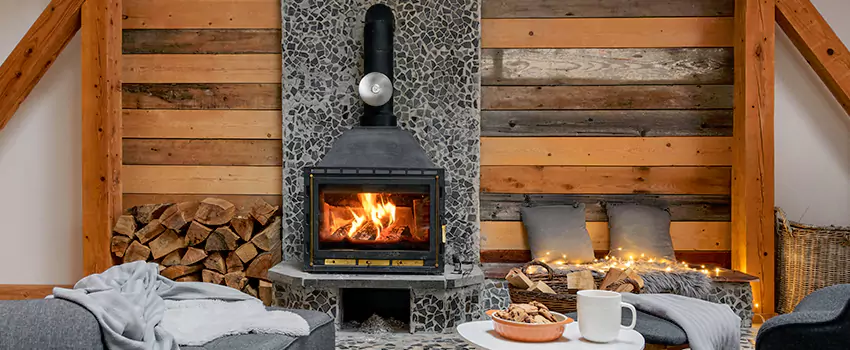Thelin Hearth Products Direct Vent Gas Stove Fireplace Inspection in Old West Side Historic District, Michigan
