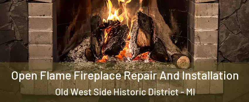 Open Flame Fireplace Repair And Installation Old West Side Historic District - MI